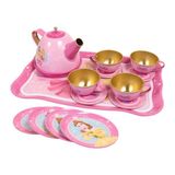 Farbu Oyuncak 14 Parça Prenses Pembe Metal Oyuncak Çay Seti - Çok Renkli