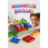 Farbu Oyuncak 17 Parça 4 Farklı Renkli Eğlenceli Geometrik Şekilli Zeka Geliştirici Eğitici Bul-Tak Oyun Seti - 17 Parçalı 4 Farklı Geometrik Şekilli Bul-Tak Oyun Seti