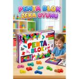 Farbu Oyuncak 22 Parçalı Renkli 12 Çeşitli Şekilli Penta Bloklu 1-2 Kişilik Zeka Geliştirici Eğitici Oyuncak Seti - 22 Parçalı 12 Farklı Şekilli Renkli Penta Bloklar Oyun Seti