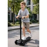 Farbu Oyuncak 3 Tekerlekli Çocuk Scooter 4 Kademeli Ayarlanabilir Işıklı ve Müzikli Katlanabilir Çocuk Scooter - Gri - Renkli
