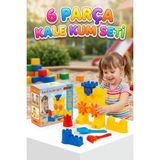 Farbu Oyuncak 34CM Kale Kum Değirmen! 6 Parçalı Kürek ve Tırmıklı Döndürülebilir Pervaneli Kale Kum Oyun Seti - Çok Renkli - 1+ Yaş