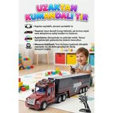 Farbu Oyuncak 4 Fonksiyon Uzaktan Kumandalı Gerçekci Işık Adyınlatmalı Dev 77CM 2.4ghz Dorseli Oyuncak Tır - 76 cm