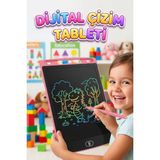 Farbu Oyuncak 8.5 Inç LCD Kalemli Çizim Kilitlemeli Silmeli Eğitici Oyuncak Çizim Tableti - Pembe