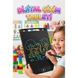 Farbu Oyuncak 8.5 Inç LCD Kalemli Çizim Kilitlemeli Silmeli Eğitici Oyuncak Çizim Tableti - Siyah