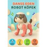 Farbu Oyuncak Akıllı Dans Eden Pilli Robot Köpek 16 cm Eğitici ve Eğlenceli Akıllı Robot Oyuncak - Çok Renkli
