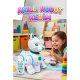 Farbu Oyuncak Akıllı Müzikli Robot Kedi Uzaktan Kumandalı, Dans Eden, Hikaye Anlatan Eğitici Oyuncak - LED Işıklı - Çok Renkli