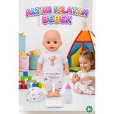 Farbu Oyuncak Altını Islatan Bebek Türkçe Konuşan Eğitici Kolları Kafası ve Bacakları Et Şapkalı Oyuncak Bebek - Çok Renkli