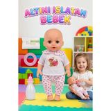 Farbu Oyuncak Altını Islatan Bebek Türkçe Konuşan Eğitici Oyuncak Kolları Kafası ve Bacakları Et Oyuncak Bebek - Pembe - Beyaz