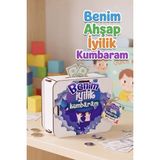 Farbu Oyuncak Benim Ahşap Iyilik Kumbaram Eğitici Dekoratif Demonte Çocuk Kumbarası - Çok Renkli