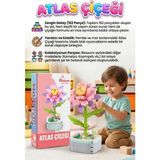 Farbu Oyuncak Bloklardan Atlas Çiçeğim! 162 Parça 20CM Inşa Edilebilir Dekoratif Çiçek Eğitici Yapı Oyun Seti - 162 Parça Atlaş Çiçeği Yapı Oyuncak Seti