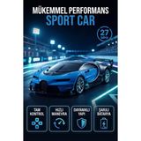 Farbu Oyuncak Bugatti Tasarımlı 1:14 Ölçekli 5 Kanal Uzaktan Kumandalı Şarjlı Spor Model Yarış Arabası - Mavi
