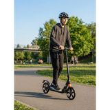 Farbu Oyuncak Çift Fren Sistemli 3 Kademeli Yükseklik Ayarlı Süspansiyonlu ve Katlanabilir Yetişkin Scooter'ı - Siyah - Renkli