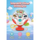Farbu Oyuncak Clemento-Ni Interaktif 20 cm Sesli Müzikli 4 Dilde Konuşan Eğlenceli ve Eğitici Çocuk Direksiyonu - Çok Renkli