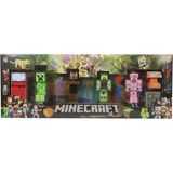 Farbu Oyuncak Creeper Minecraft 4 Karakter 7 Aksesuar 11 Parça Çocuk Figür Oyun Set - Çok Renkli