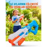 Farbu Oyuncak Dev Boy 62 cm Su Tabancası - 1000 ml Su Haznesi ile Yazın En Eğlenceli Savaşları Başlasın! - Mavi - 5 Yaş