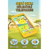 Farbu Oyuncak Eğitici Sesli Etkileşimli ve Işıklı Ekranlı 15 cm Zürafa Eğlenceli Renkli Oyuncak Telefon