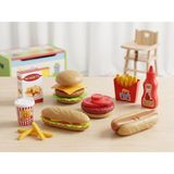 Farbu Oyuncak Fast Food Oyuncak Seti - Eğitici Zeka Geliştirici Oyuncak Hamburger ve Sandviç Mutfak Seti - Çok Renkli