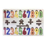 Farbu Oyuncak FBP12 Renkli Sayılar İşlemler 27 Parça Eğitici Ahşap Puzzle