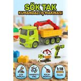 Farbu Oyuncak Gerçek Tamirci Deneyimi Parçalarına Ayrılabilen 30 CM 1:18 Ölçekli Sök Tak Uzaktan Kumandalı Araba - Renkli