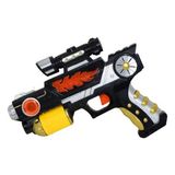 Farbu Oyuncak Işıklı Sesli Lazerli Tabanca 21 cm 632KT - Çok Renkli - 3+ Yaş