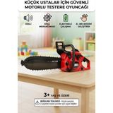 Farbu Oyuncak Küçük Ustalar Iş Başında:sesli Pilli Eğlenceli ve Güvenli Çocuk Motorlu Testeresi 39 cm - Siyah - Kırmızı - Renkli