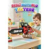 Farbu Oyuncak Küçük Ustalar Iş Başında:sesli Pilli Eğlenceli ve Güvenli Çocuk Motorlu Testeresi 39 cm
