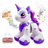 Farbu Oyuncak Kumandalı Romantic Marry Sevimli Oyuncak Unicorn Robot - Mor