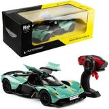Farbu Oyuncak Kumandalı Şarjlı Işıklı Full Fonksiyon Aston Martin Valkyrie Oyuncak Araba - Turkuaz
