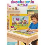 Farbu Oyuncak Limon ile Zeytin Maceraları: 35 Parçalı Eğitici Puzzle Sevilen Karakterler Ile Eğlenceli Zeka Oyunu - Renkli