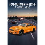 Farbu Oyuncak Maisto Orjinal Lisanslı Metal Ford Mustang Gt 2015 1:24 Kapıları Açılabilir Oyuncak Model Araba - Turuncu