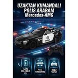 Farbu Oyuncak Mercedes Amg Tasarımlı 1:16 Ölçekli 2.4 Ghz Full Fonksiyon Şarjlı Uzaktan Kumandalı Polis Aracı - Renkli