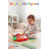 Farbu Oyuncak Neşeli Çiftlik Piyanom: Eğitici Ses ve Müzikli Hayvanları Tanıyalım ve Müzik Yapalım! Kırmızı
