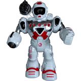 Farbu Oyuncak Pilli Işıklı Ok Atan Robot 827-1 - Kırmızı