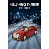Farbu Oyuncak Rolls-Royce Phantom 1:36 Ölçekli Metal Model Araba - Işıklı ve Sesli Kapıları Açılan Araba - 12 cm