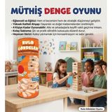 Farbu Oyuncak Rulo Gökdelen! 54 Parça Ahşap Rulo Kutulu Eğitici ve Zeka Aile Denge Oyunu - 1 Adet 54 Parçalı Ahşap Eğitici Denge Oyunu