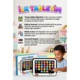 Farbu Oyuncak Sesli Işıklı Müzikli 100 Etkileşimli Alfabe Kelime Hayvanları Öğreten Eğitici Oyuncak Tablet - 1 Adet Eğitici Sesli Işıklı Müzikli Oyuncak Tablet
