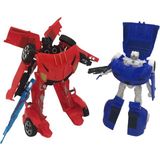 Farbu Oyuncak Transformers 2'li Super Power Robot M205-1 Kırmızı-Mavi - Renkli