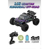 Farbu Oyuncak Uzaktan Kumandalı 10 Fonksiyonlu LED Işıklı Şarjlı 1:16 Ölçekli 2.4Ghz 50km/h Off-Road Oyuncak Araba - Renkli