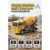 Farbu Oyuncak Uzaktan Kumandalı 5 Fonksiyonlu Işıklı 1:50 Ölçekli Dönen Tamburlu Beton Mikseri Oyuncak Iş Makinesi - Renkli