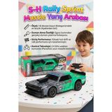 Farbu Oyuncak Uzaktan Kumandalı 9 Fonksiyonlu Sesli Işıklı 1:8 Ölçekli Duman ve Drift Atan 2.4ghz Oyuncak Araba - Yeşil