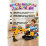 Farbu Oyuncak Uzaktan Kumandalı Full Fonksiyon Hareketli Excavator 2.4ghz Iş Makinesi Ekskavatör - Renkli