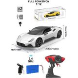 Farbu Oyuncak Uzaktan Kumandalı Şarjlı Işıklı Full Fonksiyon Maserati MC20 Oyuncak Araba 27212 - Beyaz