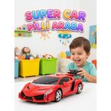 Farbu Oyuncak Uzaktan Kumandalı Süper Araba 1:18 Ölçekli 4 Fonksiyonlu Radyo Kontrol Sistemli Oyuncak Araba - Kırmızı