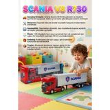 Farbu Oyuncak Welly 1:32 Ölçekli Lisanslı Orjinal Scania V8 R370 Dorseli Koleksiyonluk Model Oyuncak Tır - 50 cm