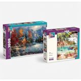Farbu Oyuncak Yalnız Doğa ve Güne Merhaba Ikili Set - 1000 + 500 Parça Ikili Puzzle Seti