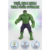 Farbu Oyuncak Yeşil Hulk Işıklı ve Hareketli Parçalı 17 cm Hayal Gücü Gelişimi Destekleyici Tekli Figür Oyuncak - Renkli