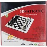 Farbu Oyuncak Zekice Elif Ahşap 3D Satranç - Renkli