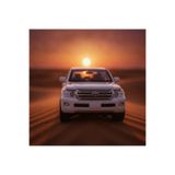 farddad Beyaz Toyota Land Cruiser VX.R V8 Metal Oyuncak Araba, Çek Bırak Mekanizmalı, Açılır Ön Kapılı, Panoramik Tavanlı 4x4 SUV, 13 cm 1:32