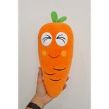farddad Havuç Peluş Yastık 35 cm – Yumuşak Peluş Oyuncak, Sevimli Meyve Tasarımı, Hediyelik