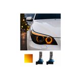 Fardoktoru BMW ANGEL HALKASI İÇİN AMBER H8 LED AMPUL E90LCI E60LCI E92 E87 X1 X5 X6